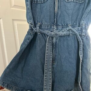 H&M Denim zip up jumpsuit